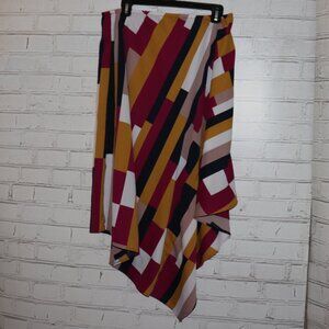 🎨 SHEIN Geometric Asymmetrical Skirt · Size Large Bold & artsy
